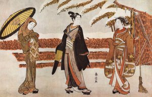 Drie Japanse vrouwen door Unknown